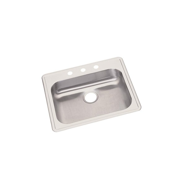 Dayton Stainless Steel 25 X 22 X 5-3/8 Single Bowl Top Mount Sink